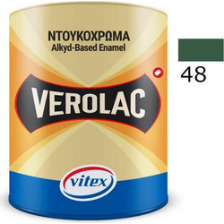 Vitex Verolac Ντουκόχρωμα Διαλύτου Ξύλου & Μετάλλου Πράσινο No48 Gloss 0.375lt