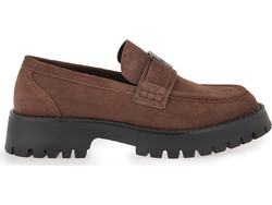 Guess Ανδρικά Μοκασίνια Loafers Καστόρινα Καφέ FMTZIASUE14