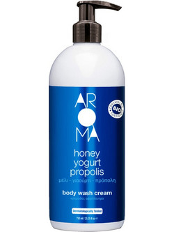 Aroma Bio Honey, Yogurt & Propolis Κρεμώδες Αφρόλουτρο 750ml