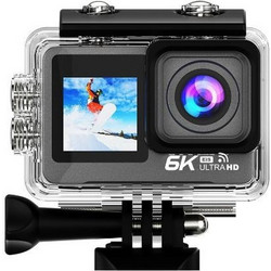 Moye Venture 6K Duo Action Camera Υποβρύχια με WiFi και Οθόνη 2" Μαύρη
