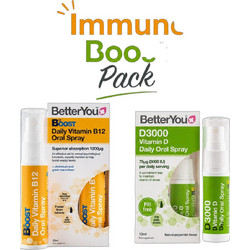 BetterYou D3000 Daily Oral Spray 15ml + B12 Boost Oral Spray 25ml