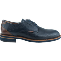 Commanchero Bootswear Ανδρικά Σκαρπίνια Derby Δερμάτινα Navy Μπλε 91748-727