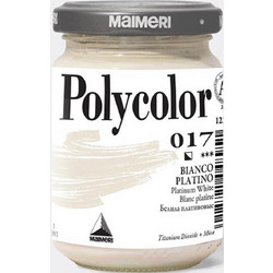 Maimeri Polycolor 017 White Platinum Ακρυλικό Χρώμα Ζωγραφικής 140ml