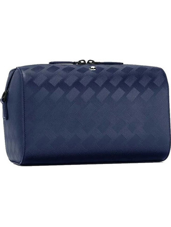 Montblanc Δερμάτινη Ανδρική Τσάντα Χειρός Navy Μπλε MB198055