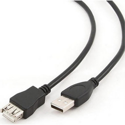Cablexpert CCP-USB2-AMAF-15C Καλώδιο USB-A Male 2.0 to USB-A Female 4.5m Black