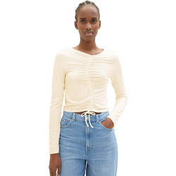 Tom Tailor Γυναικείο Χειμερινό Crop Top Εκρού 1035391-10348