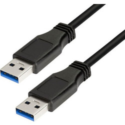 LogiLink CU0039 Καλώδιο USB-A Male 3.0 to USB-A Male 2m Black