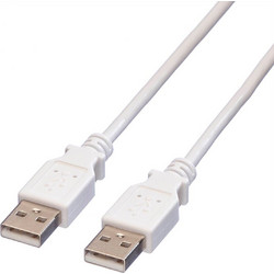 Value 11.99.8919 Καλώδιο USB-A Male 2.0 to USB-A Male 1.8m White