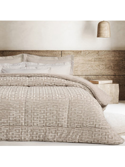 Das Home Κουβερτοπάπλωμα Υπέρδιπλο Hollowfiber 220x240 Sherpa 1393 Taupe