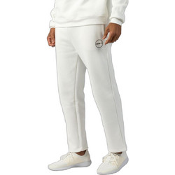 GSA Ανδρικό Παντελόνι Φόρμας Fleece Λευκό 260736-5387