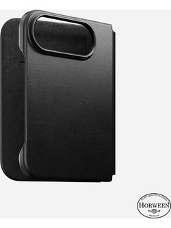 Nomad Traditional Leather Folio Horween Black (iPhone Duo)