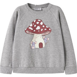 Name It Mushroom Παιδικό Φούτερ Γκρι 13234422