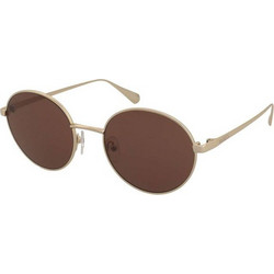 Max & Co MO0166 32A Ανδρικά Γυαλιά Ηλίου Στρογγυλά Μεταλλικά Χρυσά με Καφέ Φακό