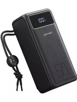 Charmast TankLite Power Bank 50000mAh 22.5W με 3 Θύρες USB-A & Θύρα USB-C Power Delivery Black