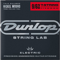 Dunlop DEN0962 Σετ 7 Χορδές Ηλεκτρικής Κιθάρας Nickel Plated Steel 9-62" Light Tension