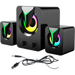 FT-25-2.1 Ηχεία Υπολογιστή 2.1 11W με RGB Φωτισμό Μαύρα