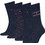 Tommy Hilfiger Ανδρικές Κάλτσες Ψηλές με Σχέδια Navy Μπλε 4Pack 701241158-001