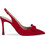 Mourtzi Γόβες Slingback με Λεπτό Ψηλό Τακούνι Κόκκινες 85-85721