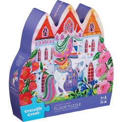 Παιδικό Puzzle Δαπέδου Crocodile Creek Unicorn Castle 36 Κομμάτια