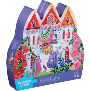 Παιδικό Puzzle Δαπέδου Crocodile Creek Unicorn Castle 36 Κομμάτια
