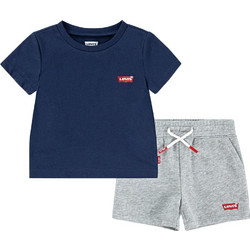 Levi's Βρεφικό Σετ για Αγόρι Καλοκαιρινό Navy Μπλε Γκρι 6EK813-C8D