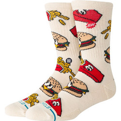 Stance Combo Meal Ανδρικές Κάλτσες Ψηλές με Σχέδια Μπεζ A556C26COM-TAN