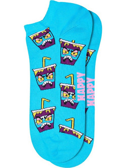 Happy Socks Smelly Cup Βαμβακερές Γυναικείες Κάλτσες Σοσόνια Γαλάζιες με Σχέδια P004695-1000