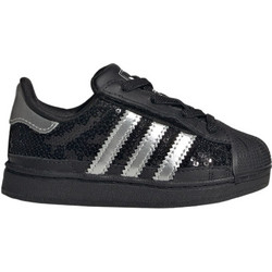 Adidas Superstar II Παιδικά Sneakers Μαύρα Ασημί KK2131