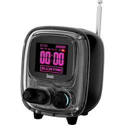 Divoom Tivoo 2 Ηχείο Bluetooth με Ραδιόφωνο Μαύρο