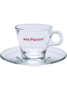 La Pavoni Σετ Φλιτζάνια Γυάλινα Διαφανή 6τμχ LPACUPGL01