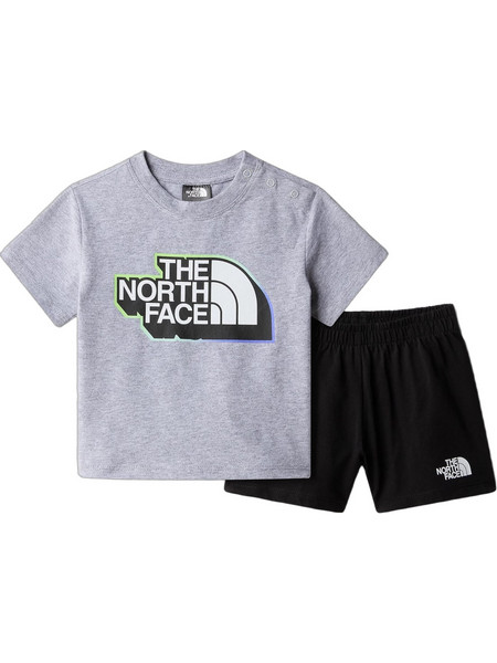 The North Face Βρεφικό Σετ για Κορίτσι Καλοκαιρινό Γκρι Μαύρο NF0A877M-GAU