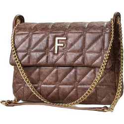 Fragola Γυναικεία Τσάντα Ώμου Dark Brown Vintage 28x9x22.5cm
