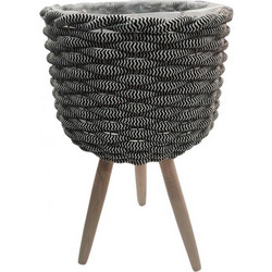 Plastona Κασπώ Δαπέδου με Πόδια Γκρι 25x20.5x43cm 00.06.61175