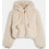 Juicy Couture Γυναικεία Γούνα Κοντή με Κουκούλα Εκρού JCXIJ126509-904