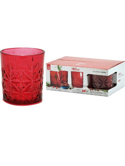 ArteLibre Σετ Ποτήρια Νερού Κόκκινα 350ml 6τμχ 06513509