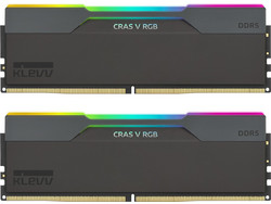 Klevv Cras V RGB 32GB (2X16GB) DDR5 RAM 6400MHz C30 Obsidian Black