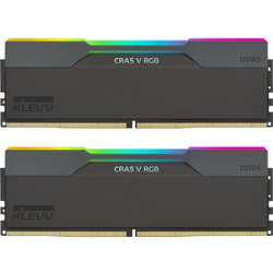 Klevv Cras V RGB 32GB (2X16GB) DDR5 RAM 6400MHz C30 Obsidian Black