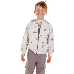 Boboli Παιδική Ζακέτα Fleece με Κουκούλα και Μπεζ 514156