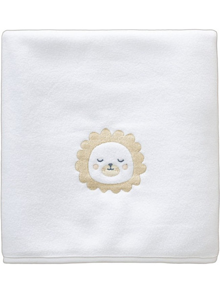 Nima Jungle Ride Κουβέρτα Αγκαλιάς Fleece 80x110 Λευκή