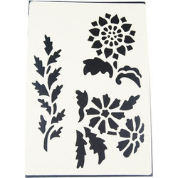 Next Στένσιλ Σχέδια Λουλούδια 21x29.7cm 35019-2