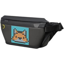 Divoom Pixel Art Παιδικό Τσαντάκι Μέσης Αδιάβροχο Μαύρο 58180