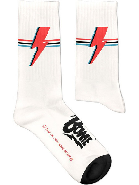 Sock Affairs David Bowie Aladdin Sane Ανδρικές Κάλτσες Ψηλές με Σχέδια Λευκές 95-SS-DB-ALADDIN-SANE