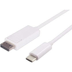 Microconnect Καλώδιο DisplayPort to USB-C Male 1m White USB3.1CDPBW1