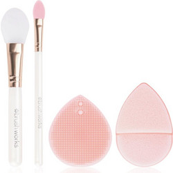 Brushworks Facial Detox Σετ Σφουγγάρια Καθαρισμού για Αποτοξίνωση & Απολέπιση Προσώπου 4τμχ