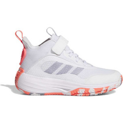 Adidas Ownthegame 3.0 Παιδικά Αθλητικά Παπούτσια για Μπάσκετ Λευκά Πορτοκαλί LA0474
