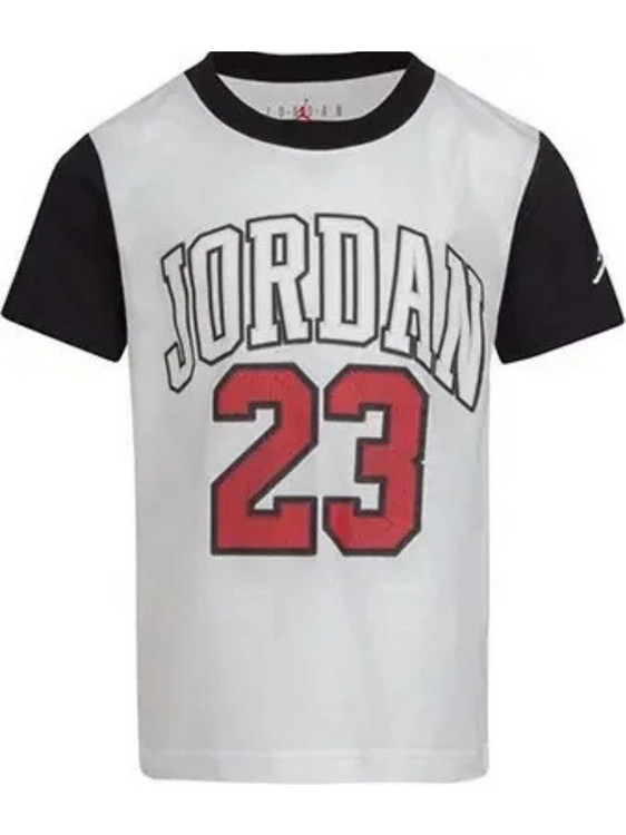 Jordan Παιδικό T-Shirt Κοντομάνικο Μαύρο Γκρι 85A468-023
