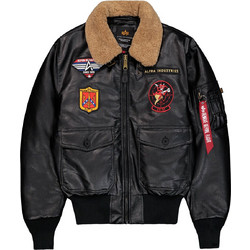 Alpha Ανδρικό Μπουφάν Χειμωνιάτικο Bomber Μαύρο 268133