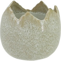MarHome Κασπώ Πήλινο Εκρού 13x11.5cm 12-00-20201