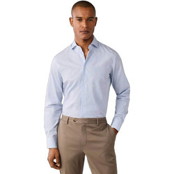 Hackett Ανδρικό Πουκάμισο Ριγέ Μπλε Ανοιχτό HM3010761