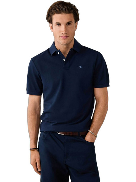 Hackett Ανδρική Μπλούζα Polo Μπλε Σκούρο HM5600239